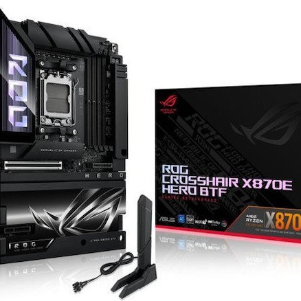 Asus ROG Crosshair X870E Hero BTF Wi-Fi Motherboard ATX με AMD AM5 Socket 90MB1MX0-M0EAY0