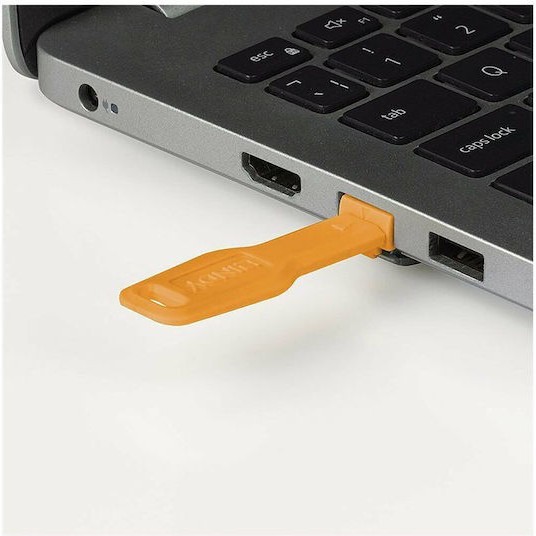 Port Locks Lindy Rj45 Orange 10 Pcs + 1 Key