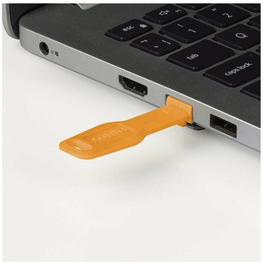 Port Locks Lindy Rj45 Orange 10 Pcs + 1 Key