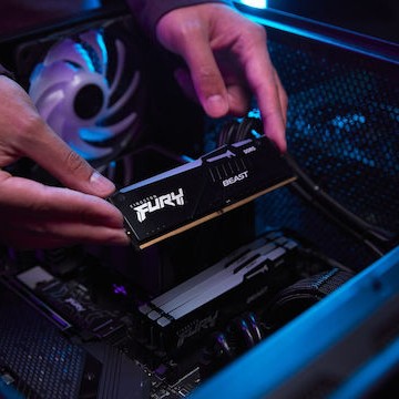 Kingston Fury Beast RGB DDR5 32GB RAM με 2x16GB Modules και Ταχύτητα 6000 για Desktop