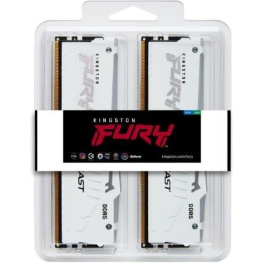 Kingston Fury Beast RGB DDR5 32GB RAM με 2x16GB Modules και Ταχύτητα 6000 για Desktop