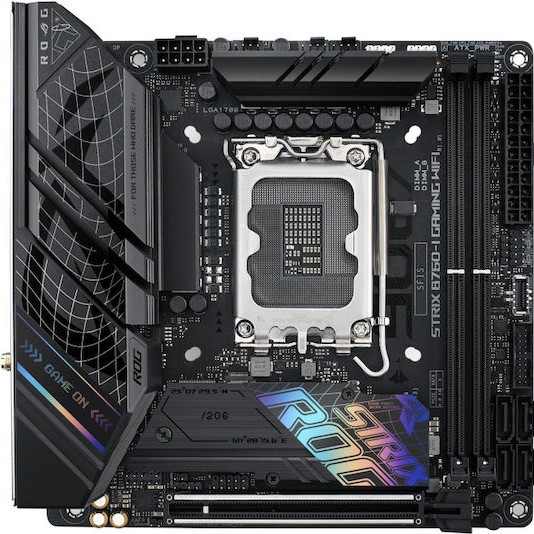 Asus ROG STRIX B760-I GAMING WIFI Motherboard Mini ITX με Intel 1700 Socket 90MB1D90-M0EAY0