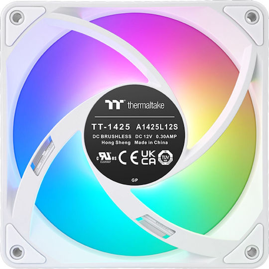 Thermaltake CT140 EX ARGB Magnetic Quick Connect Case Fan 3τμχ Λευκό
