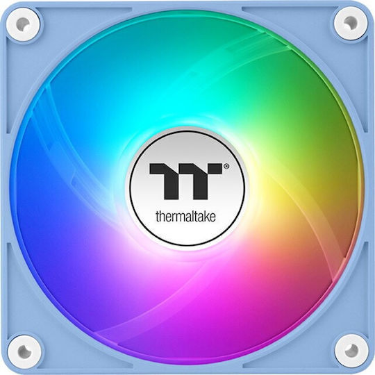 Thermaltake CT140 EX Case Fan με ARGB Φωτισμό και Σύνδεση 4-Pin PWM 3τμχ Hydrangea Blue