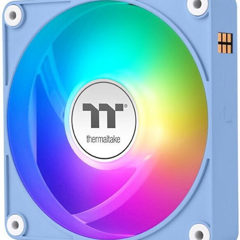 Thermaltake CT140 EX Case Fan με ARGB Φωτισμό και Σύνδεση 4-Pin PWM 3τμχ Hydrangea Blue