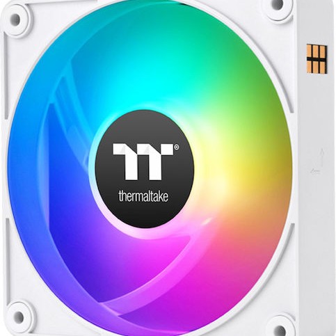 Thermaltake CT140 EX Reverse Case Fan με ARGB Φωτισμό και Σύνδεση 3-Pin / 4-Pin PWM 3τμχ Λευκό