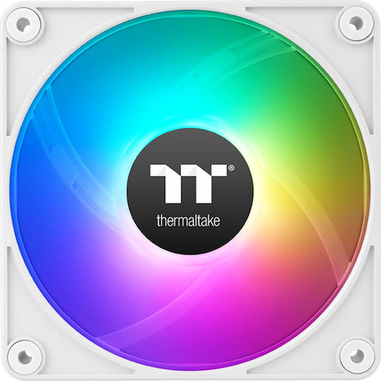 Thermaltake CT140 EX Reverse Case Fan με ARGB Φωτισμό και Σύνδεση 3-Pin / 4-Pin PWM 3τμχ Λευκό