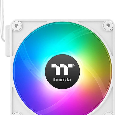 Thermaltake CT140 EX Reverse Case Fan με ARGB Φωτισμό και Σύνδεση 3-Pin / 4-Pin PWM 3τμχ Λευκό