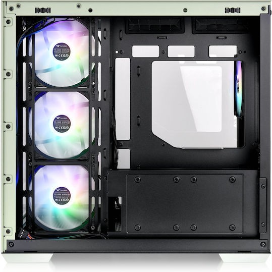 Thermaltake View 380 TG ARGB Gaming Midi Tower Κουτί Υπολογιστή Πράσινο