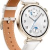 Huawei Watch GT 5 41mm Αδιάβροχο με Παλμογράφο (White Leather Strap)