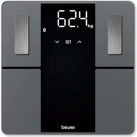 Beurer Smart Ζυγαριά 180kg με Λιπομετρητή & Bluetooth Γκρι