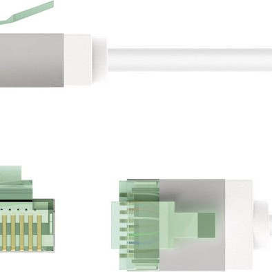 Goobay U/FTP (STP) Καλώδιο Δικτύου Ethernet 0.5m Λευκό 1τμχ