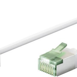 Goobay U/FTP (STP) Cat.8.1 Καλώδιο Δικτύου Ethernet 5m Λευκό 10τμχ