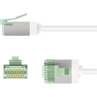 Goobay U/FTP (STP) Cat.8.1 Καλώδιο Δικτύου Ethernet 5m Λευκό 10τμχ