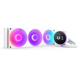 NZXT Kraken Elite 360 RGB Υδρόψυξη Επεξεργαστή Τριπλού Ανεμιστήρα 120mm για Socket AM4/AM5/1700/1200/115x Λευκή