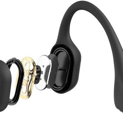 Shokz OpenRun Bone Conduction Bluetooth Handsfree Ακουστικά με Αντοχή στον Ιδρώτα Μαύρα