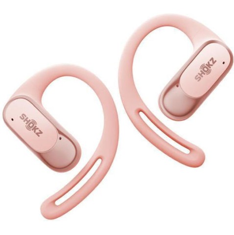 Shokz OpenFit Air Open Ear Bluetooth Handsfree Ακουστικά με Αντοχή στον Ιδρώτα και Θήκη Φόρτισης Ροζ