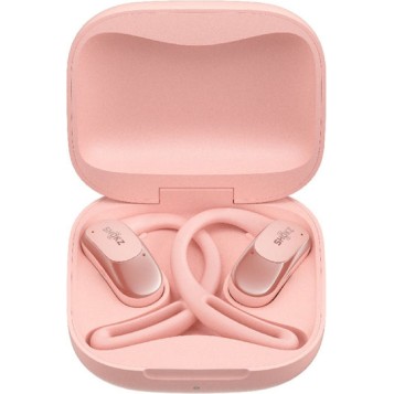 Shokz OpenFit Air Open Ear Bluetooth Handsfree Ακουστικά με Αντοχή στον Ιδρώτα και Θήκη Φόρτισης Ροζ