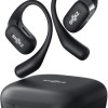 Shokz OpenFit Air Open Ear Bluetooth Handsfree Ακουστικά με Αντοχή στον Ιδρώτα και Θήκη Φόρτισης Μαύρα