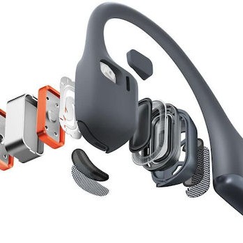 Shokz OpenRun Pro 2 Bone Conduction Bluetooth Handsfree Ακουστικά με Αντοχή στον Ιδρώτα Μαύρα