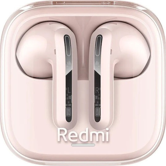 Xiaomi Redmi Buds 6 Active Bluetooth Handsfree Ακουστικά με Αντοχή στον Ιδρώτα και Θήκη Φόρτισης Ροζ