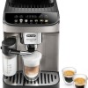 De'Longhi Magnifica Evo Αυτόματη Μηχανή Espresso 1450W Πίεσης 15bar για Cappuccino με Μύλο Άλεσης Ασημί