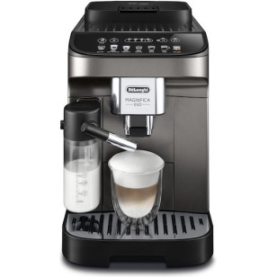 De'Longhi Magnifica Evo Αυτόματη Μηχανή Espresso 1450W Πίεσης 15bar για Cappuccino με Μύλο Άλεσης Ασημί