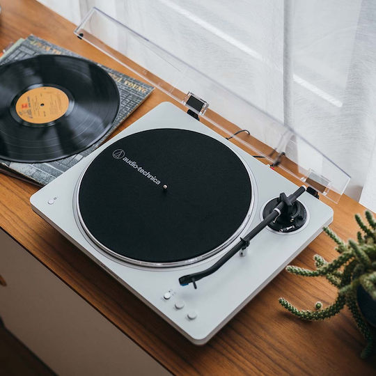 Audio Technica AT-LP70XBT Πικάπ Belt Drive με Προενίσχυση Λευκό