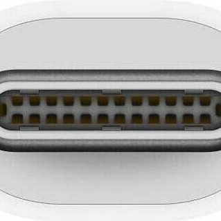 Apple Μετατροπέας Thunderbolt 3 male σε Thunderbolt 2 female Λευκό 1τμχ (MYH93ZM/A)