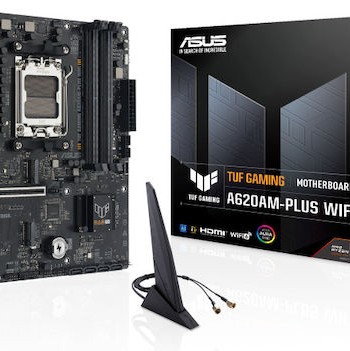 Asus TUF Gaming A620AM-PLUS WIFI Motherboard Micro ATX με AMD AM5 Socket 90MB1MZ0-M0EAY0