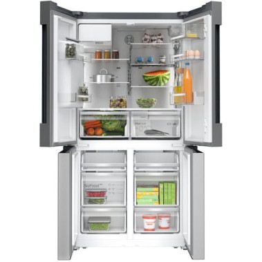 Bosch Ψυγείο Ντουλάπα 574lt Total NoFrost Υ183xΠ90.5xΒ73.1εκ. Inox KFD96APEA