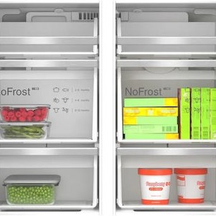 Bosch Ψυγείο Ντουλάπα 574lt Total NoFrost Υ183xΠ90.5xΒ73.1εκ. Inox KFD96APEA