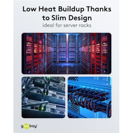 Goobay U/FTP (STP) Καλώδιο Δικτύου Ethernet 0.5m Γκρι 1τμχ