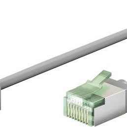 Goobay U/FTP (STP) Καλώδιο Δικτύου Ethernet 1m Γκρι 1τμχ