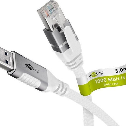Goobay Regular USB 2.0 to micro USB Cable Λευκό 5m 1τμχ
