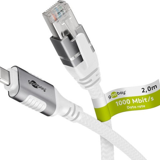Goobay USB 3.1 Cable USB-C male - USB-C Ασημί 2m (74176)