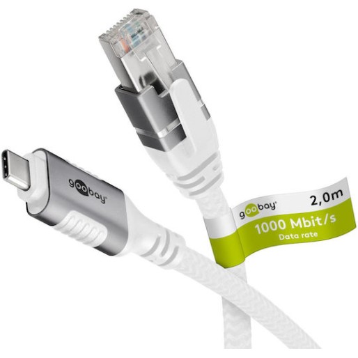Goobay USB 3.1 Cable USB-C male - USB-C Ασημί 2m (74176)