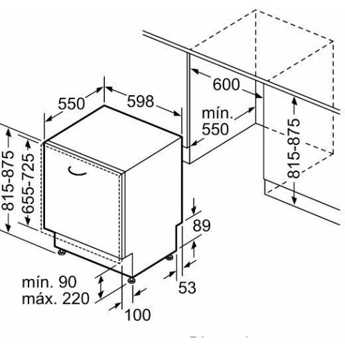 Bosch Πλήρως Εντοιχιζόμενο Πλυντήριο Πιάτων με Wi-Fi για 13 Σερβίτσια Π59.8xY81.5εκ.