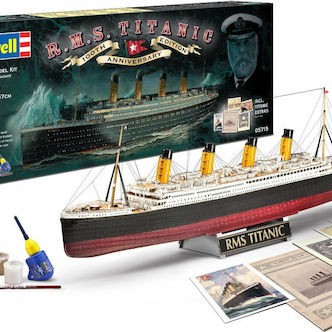 Revell 100 Years Titanic Φιγούρα Μοντελισμού Πλοίο 262 Κομματιών σε Κλίμακα 1:400 με Κόλλα και Χρώματα 67εκ.
