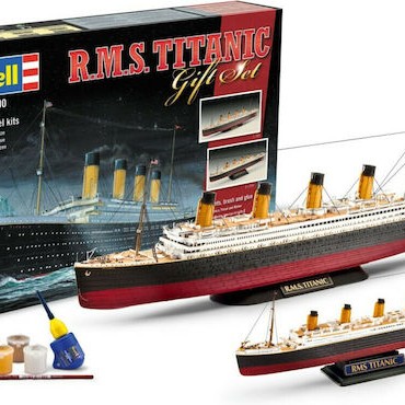 Revell Titanic Φιγούρα Μοντελισμού Πλοίο 172 Κομματιών σε Κλίμακα 1:400 με Κόλλα και Χρώματα 51x36x8.5εκ.