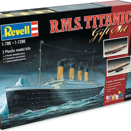 Revell Titanic Φιγούρα Μοντελισμού Πλοίο 172 Κομματιών σε Κλίμακα 1:400 με Κόλλα και Χρώματα 51x36x8.5εκ.