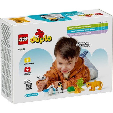 Lego Duplo Wild Animal Families: Penguins & Lions για 2+ Ετών 10τμχ