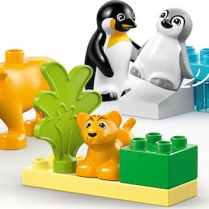 Lego Duplo Wild Animal Families: Penguins & Lions για 2+ Ετών 10τμχ