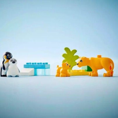Lego Duplo Wild Animal Families: Penguins & Lions για 2+ Ετών 10τμχ