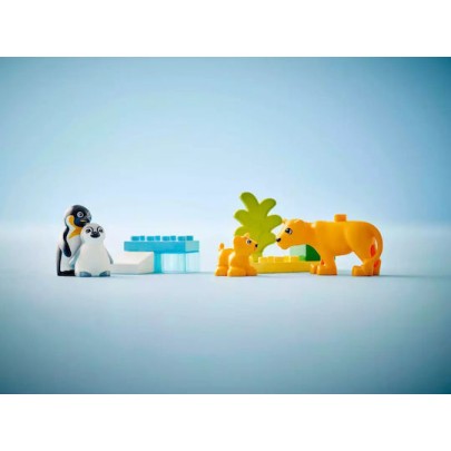 Lego Duplo Wild Animal Families: Penguins & Lions για 2+ Ετών 10τμχ