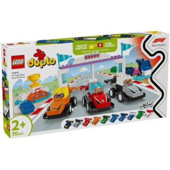 Lego Duplo Town F1 Team Race Cars & Drivers για 2+ Ετών 70τμχ