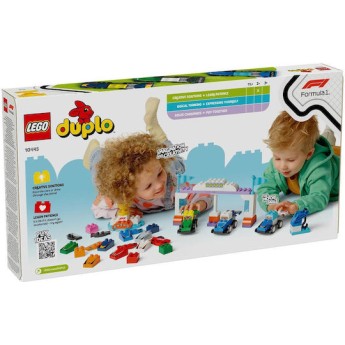 Lego Duplo Town F1 Team Race Cars & Drivers για 2+ Ετών 70τμχ