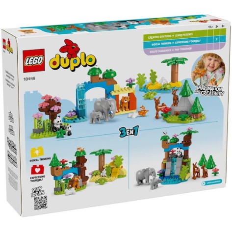Lego Duplo Town - 3-in-1 Wild Animal Families για 2+ Ετών 92τμχ