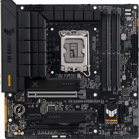 Asus TUF GAMING B760M-PLUS D4 Motherboard Micro ATX με Intel 1700 Socket