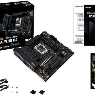 Asus TUF GAMING B760M-PLUS D4 Motherboard Micro ATX με Intel 1700 Socket